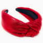 Red Padded Metallic Knotted Headband