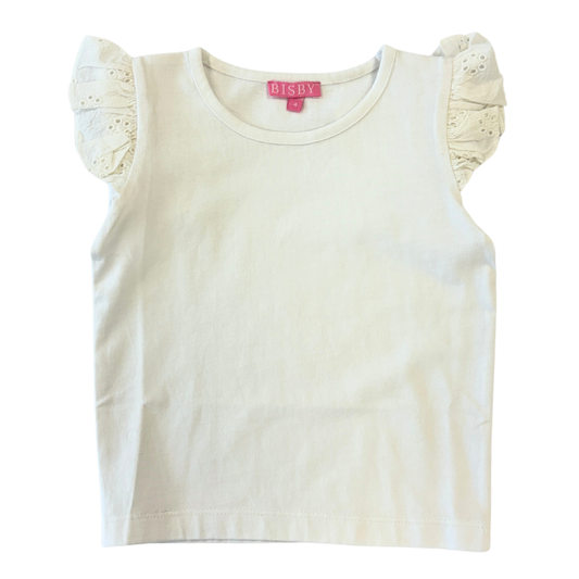 Eyelet Tank | White