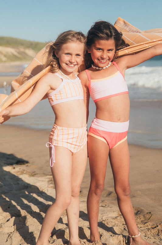 Hot Coral Retro-Kini