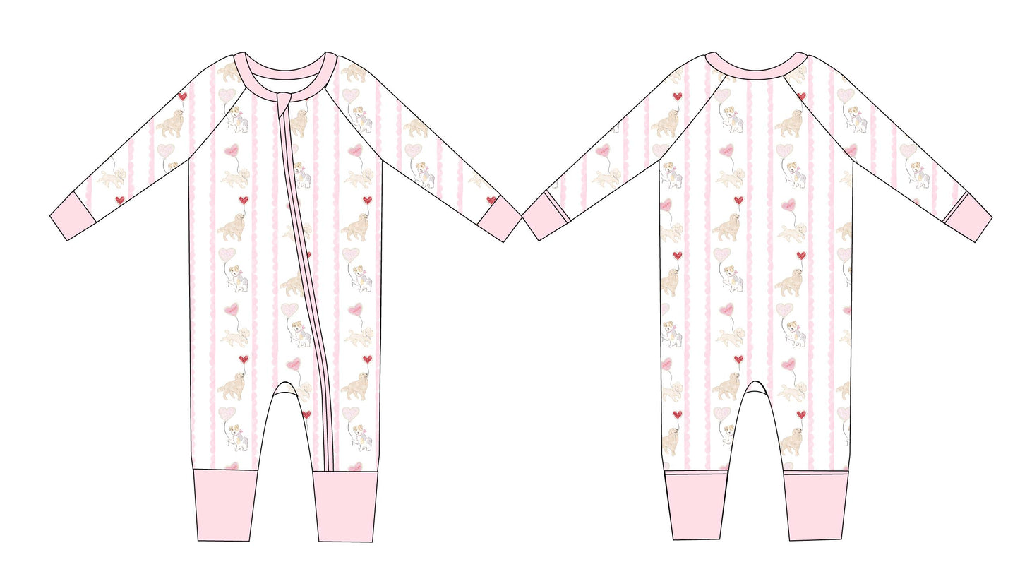 Valentine Pups Zip Jam