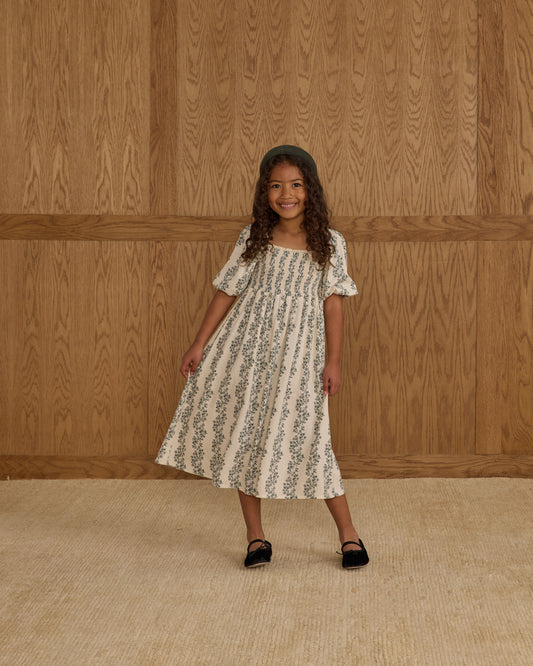 Della Dress || Green Vines