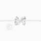 1/4" Nylon Pantyhose Headband Grosgrain Bow - White