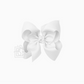 5.5" Signature Grosgrain Bow On Clip - White