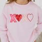 Xoxo Sequin Patch Valentine's Day Sweatshirt
