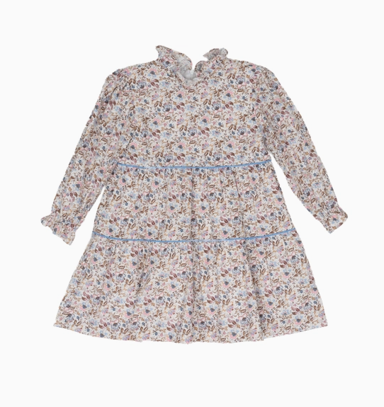 Zoe Pink and Blue Floral Dress