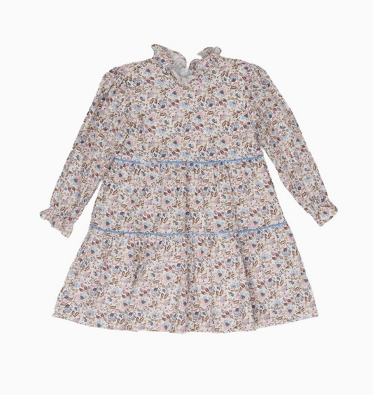 Zoe Pink and Blue Floral Dress